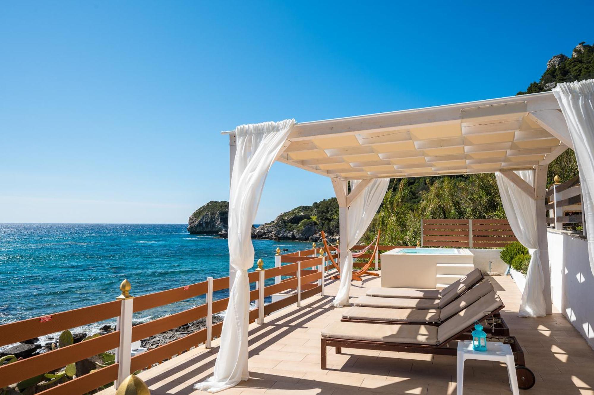Villa Renata & Villa Filippos With Private Plunge Pool By Konnect Agios Gordios  Bagian luar foto