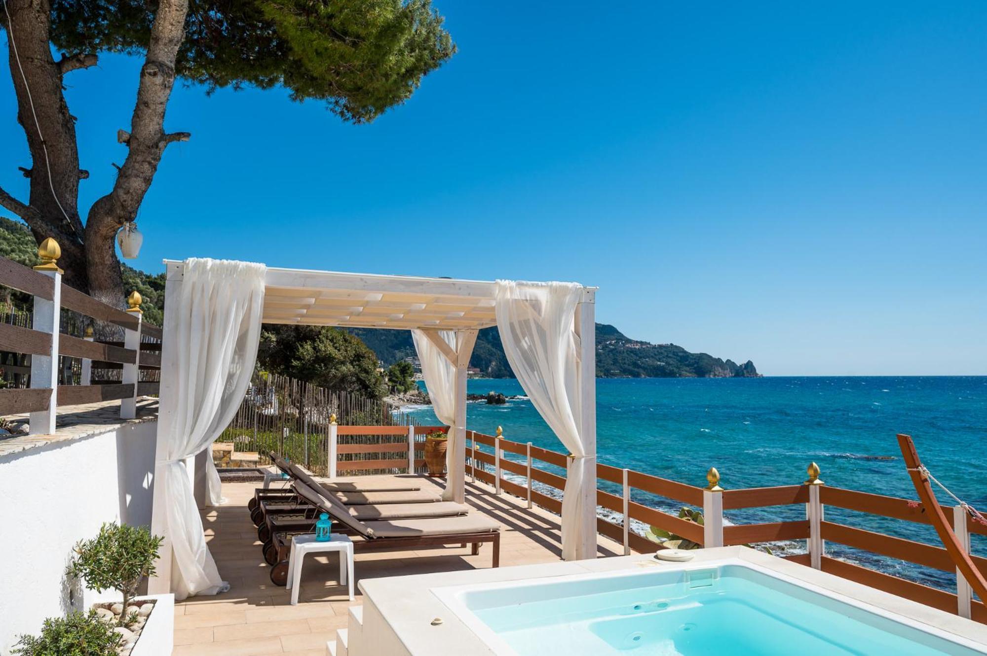 Villa Renata & Villa Filippos With Private Plunge Pool By Konnect Agios Gordios  Bagian luar foto